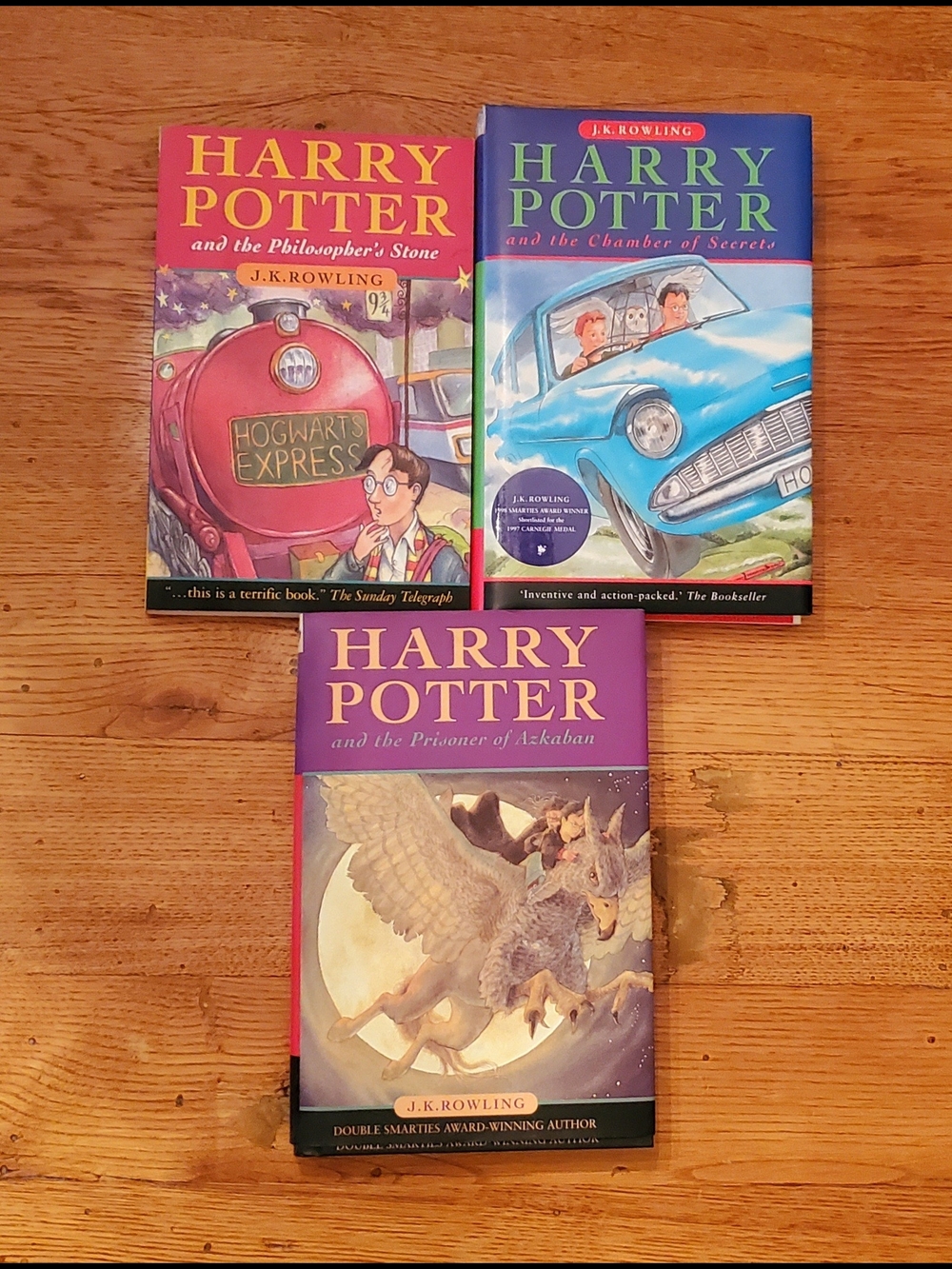 Vintage Harry Potter 3 Book Set - Canadian Print